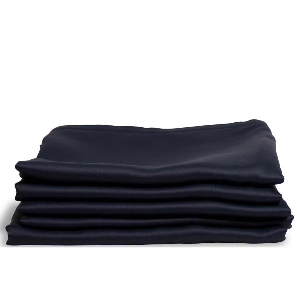 Moondream LumenControl™ Blackout Curtain Lining | Made in Europe | Easy Installation | Self-Gripping Strip | 53" W x 58" L | Black - Deep Black MC710