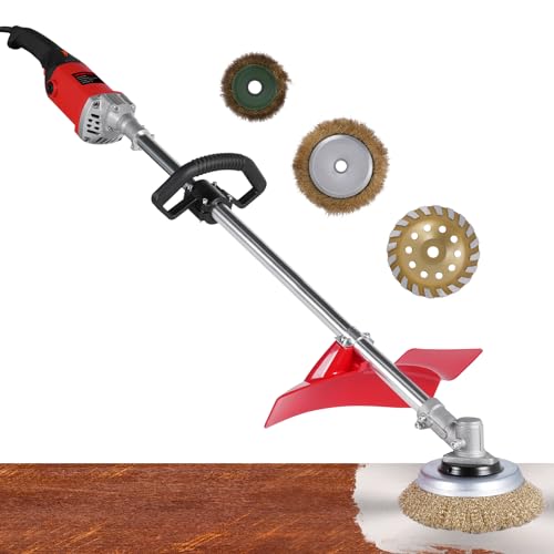 YUCHENGTECH Concrete Grinder & Rust Removal Machine 6-Speed Adjustable For