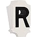Brady 5010 Series Number and Letter Labels, Pack of 10 Labels, Black, R