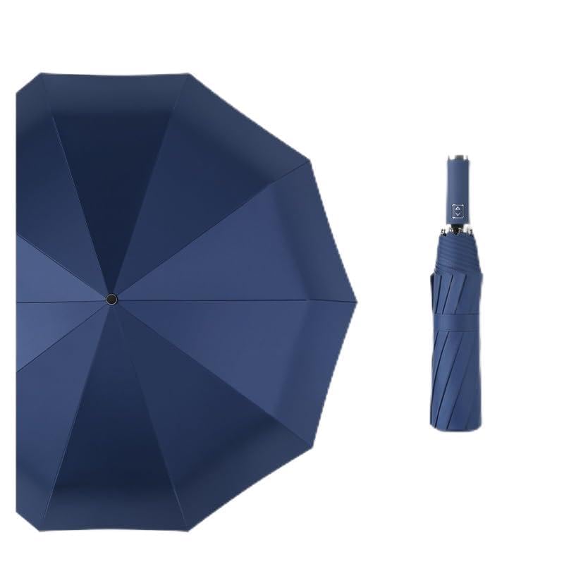 RENEESME Umbrellas for Rain Large Automatic Umbrella Custom Car Folding Umbrella Business Sunny Umbrella Strong Umbrella for Wind and Rain(B)