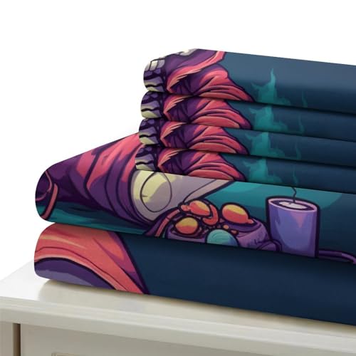 Housse de couette imprimée 3D zippée facile à enfiler