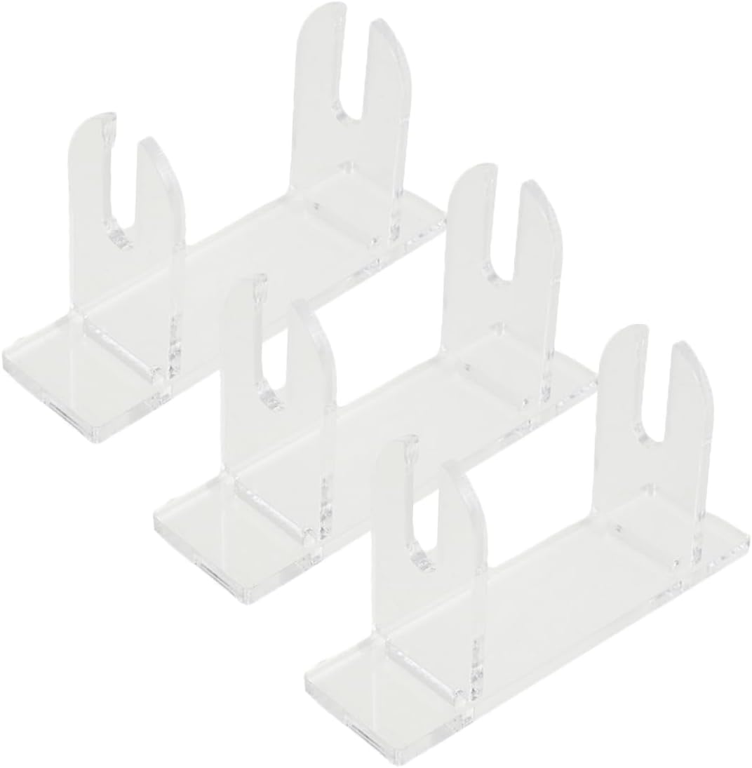 Acrylic Japanese Fan Holder Stand 3pcs for Foldable Fans Xmas
