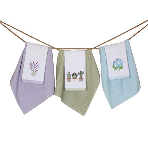 Hiera Home Kitchen Towels - Ultra Soft Cotton And Super Absorbent Dish Towels For Kitchen, Large Kitchen Towel 24X16 Inches, Natural Cotton Dish Towels Pack Of 2  thumb #6