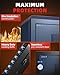 DAYI Fireproof Safe, 3.0 Cubic Feet Biometric Fingerprint Fire Proof Safes Box for Home Documents Money, Digital Touchpad Security Safe Dual Alarm System - DY-60FP