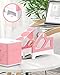 MUNBYN Label Holder for Rolls and Fan-Fold Labels, Thermal Sticker Roll Holder for Desktop Thermal Printer Shipping Supplies Industrial Paper, Pink