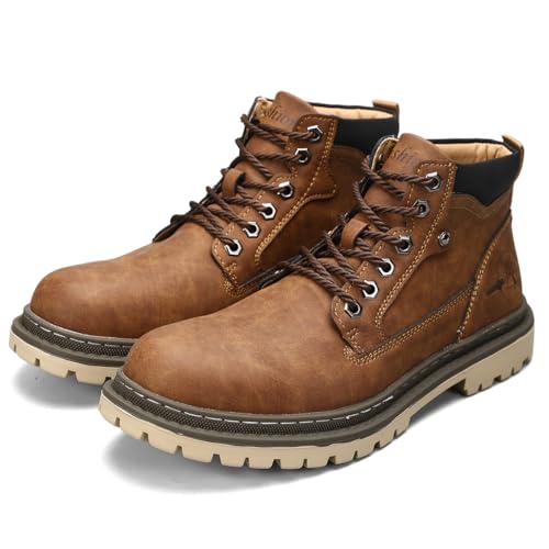 Shaire Men's Leather Chukka Boots | Lace-Up Ankle Boots for Men | Casual Comfort Boots by Shaire - Used condition - Image 6