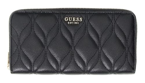 Porte-monnaie GUESS Maxine SLG Zip Around Wallet Black Noir en maroquinerie