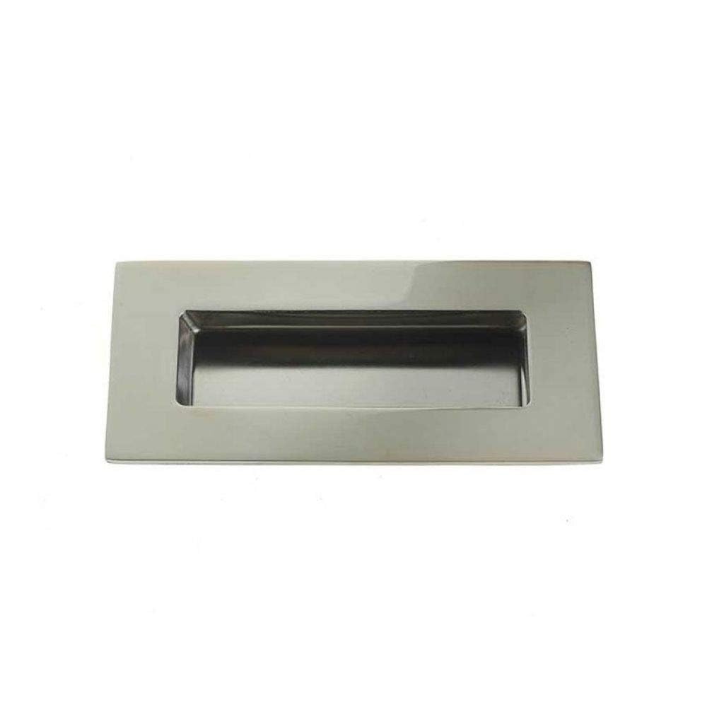 EUROART Frelan Hardware Rectangular Flush Pull (100mm x 50mm), Satin Stainless Steel - JPS428B