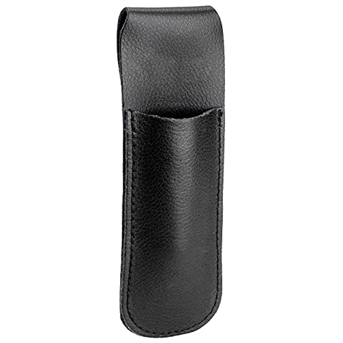 Pulltex Leder-Etui mit Druckknopf schwarz 150 x 50 mm für Kellnermesser Cover