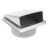 PBOHUZ Luftauslass - Haushalt Edelstahl Wand Luftauslass Quadratischer Luftauslass Badezimmer Dunstabzug