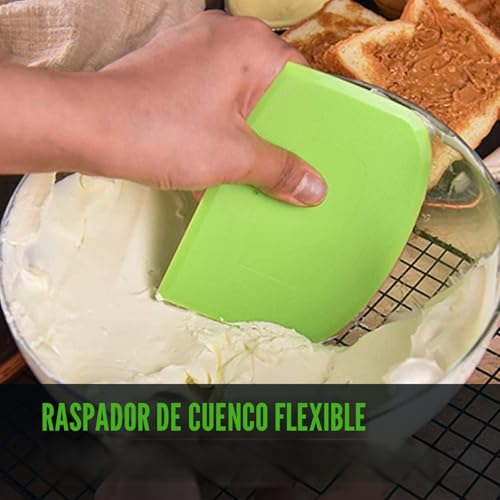Miniatura 6 de Corne Patisserie Coupe Pate Pan Surdoca 3 Piezas De Plástico Pe Sin Bpa Flexible, Corte De Pasta Pastelería, Borde Y Esquina Afilados, Corte De Pasta Panadería, Antideslizante, Cuerno De Panadería,