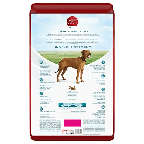 Purina ONE +Plus Large Breed Dry Dog Food with Chicken - 14 kg Bag - Image 4