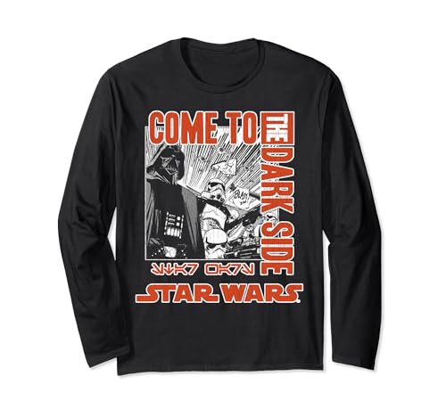 T-shirt Star Wars manche longue homme en coton bleu imprimé affiche