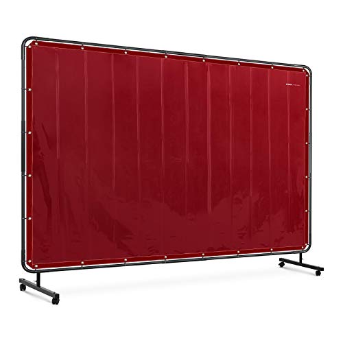 Stamos Welding Group SWS04 Schweißschutzwand 239 x 196 cm Schweißschutz feuerhemmend Vinyl-Kunststoff