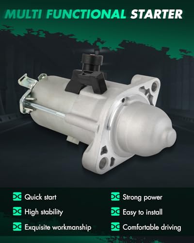 Image of SCITOO Starter Compatible for Honda Civic 2014-2015 L4 2.4L 1.6KW /12V, CW, 9T, for Honda CR-V 2014-2014 L4 2.4L 1.6KW /12V, CW, 9T Engine Starter Motor 19270
