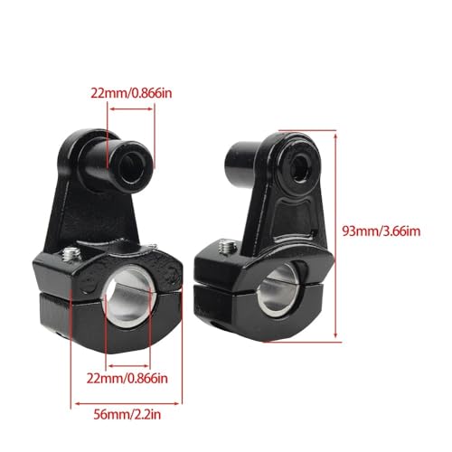 Rehausseurs de guidon universels pour motos 22 mm et 28 GS1150 KLR - 3