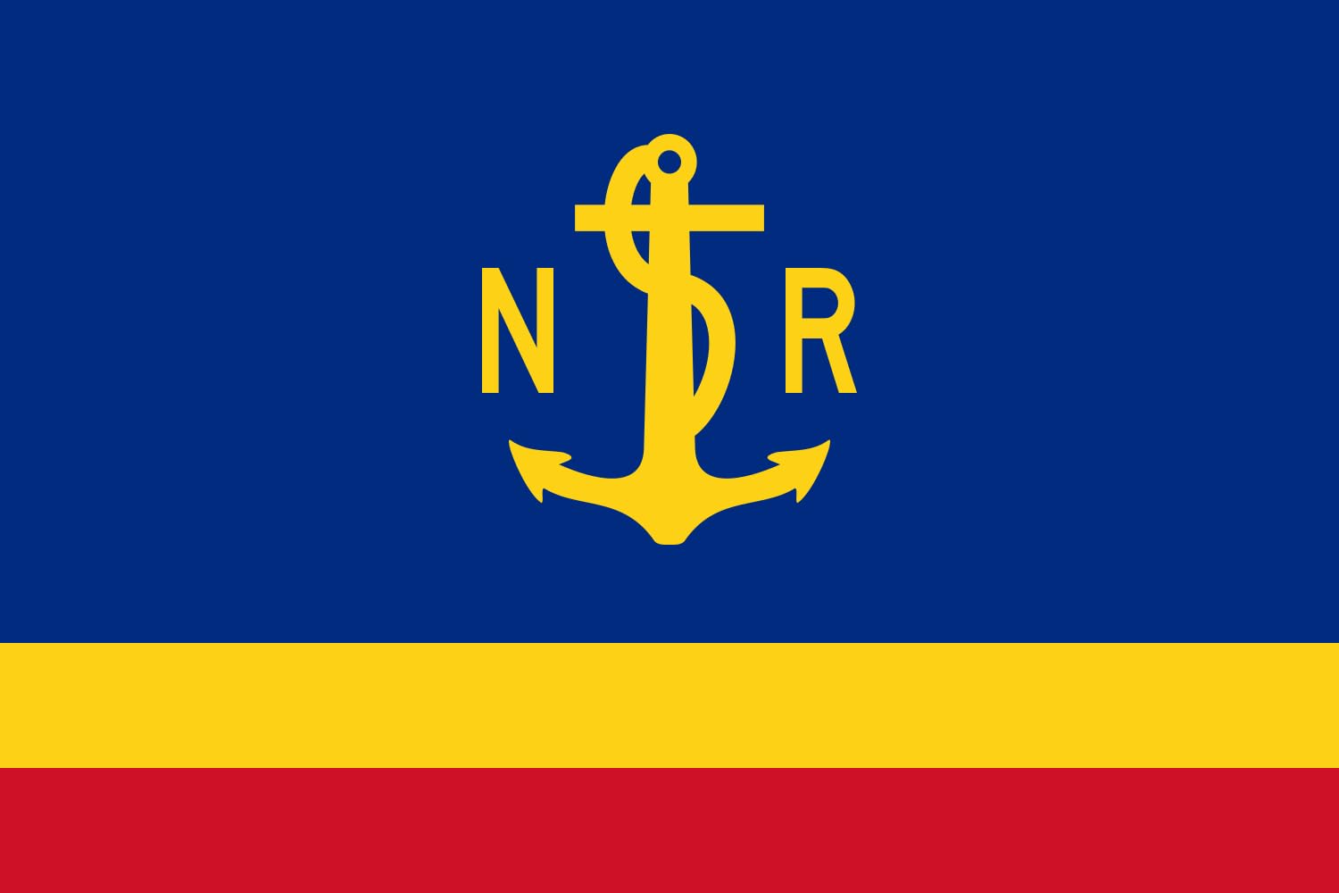 Drapeau NavRom grand modèle pour pavoiser un événement maritime