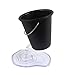 Creative Pencil Holder, Design Floating Bucket Pen Case Container Ideal Desk Accessory, Cute Pencil Holder for Desk,Black