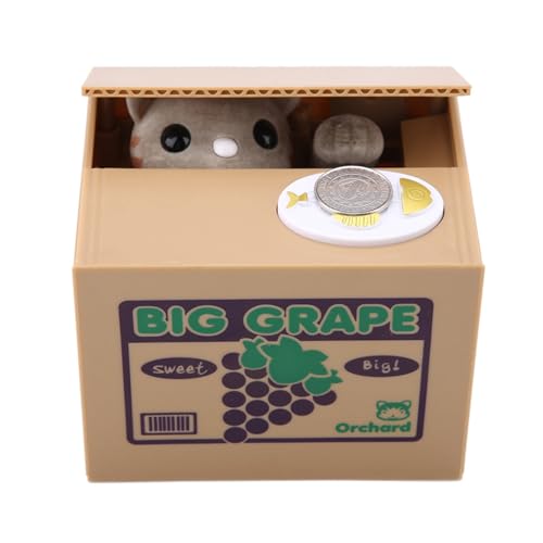 Tirelire chat voleur de pièce de monnaie pour cadeau enfant mignon