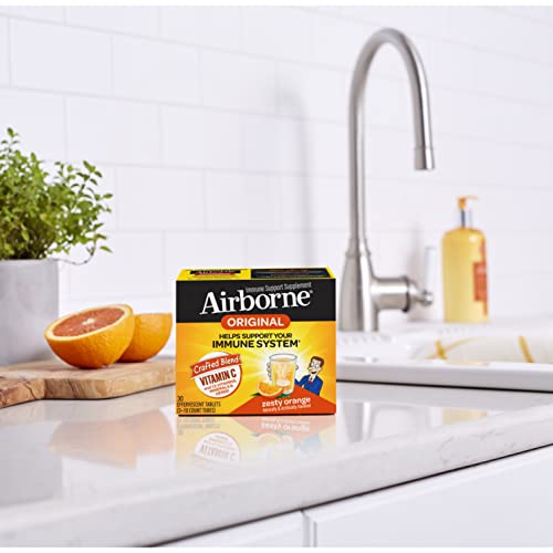 Airborne 100246 1000Mg Vitamin C With Zinc, Sugar Free Effervescent Tablets, Immune Support Supplement thumb #9