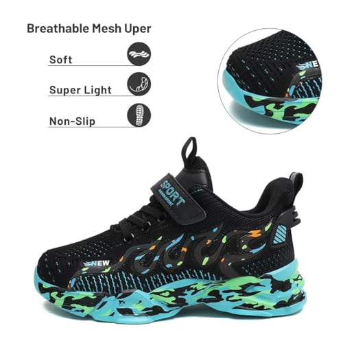 Kids Sneakers Lightweight Mesh Breathable Comfortable Running Tennis Athletic Boys Girls Shoes2