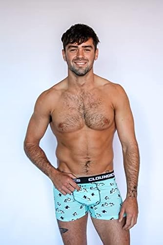 Cloundies Matching Underwear for Couples - Penguin Design Cotton Undies Set with Socks - His and Hers Gifts (Boxer Brief, Large, Penguin)
