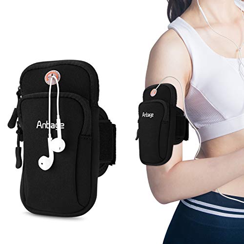 Running Armband Compatible with iPhone X 8 7Plus 6sPlus Galaxy Note 5 4 S8 S7 Edge,Multifunctional Outdoor Sports Armband Sweatproof Armbag Casual Arm Package Bag,PlusKey Holder & Screen Protector