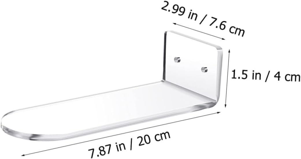 SOLUSTRE 1Set Shoe Display Rack Floating Holder for Signature Sports Shoes Elegant Wall Mounted Design for Home Organization and and Easy to Install