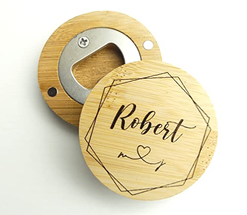 Abridor con Imán Personalizado Para Bodas, Comuniones y Fiestas