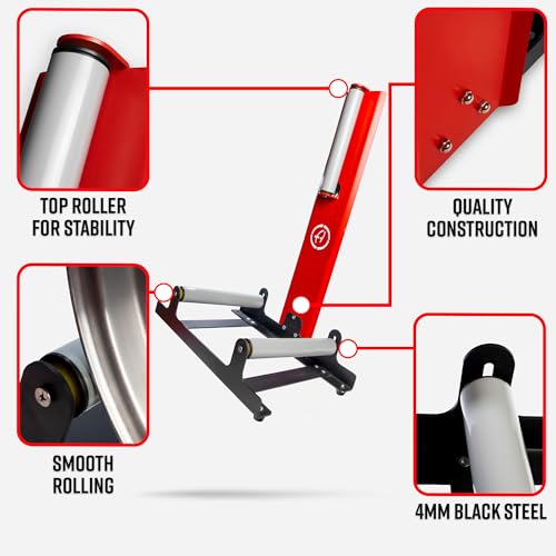 Adam's Polishes Rolling Wheel Detailing Stand - Wheel & Tire Car Detailing Roller for Cleaning, Ceramic Coating, Applying Tire Shine & Car Wheel Wash | Garage Accessory for Detailers