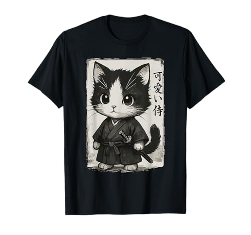 Chat samouraï | Chaton samouraï Mignon, Art Japonais et Kawaii T-Shirt