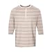 Men’s Printed Crew Neck Henley Shirts 3/4 Sleeve Fashion Pullover Tops 3 Button Comfortable Casual Loose Blouses