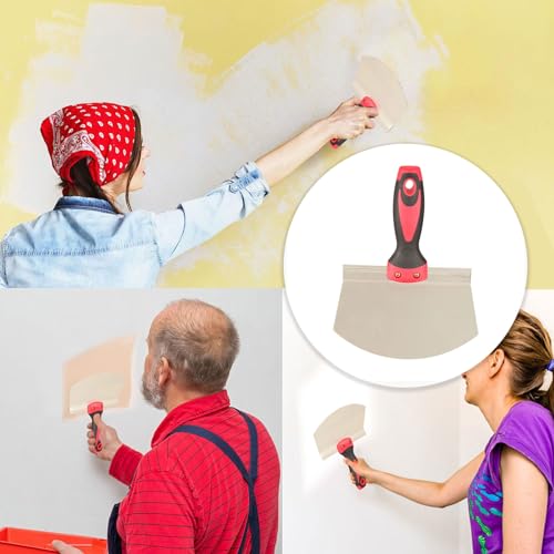 CLKE Scraper Blade Bucket Scoop for Drywall Plaster Stainless Steel Bucket Scoop for Paint, Curved Contoured Blade Soft Comfort Grip Handle for Decorating, Filling, Drywall, Plaster, DIY Projects 6 CLKE Scraper Blade Bucket Scoop for Drywall Plaster Stainless Steel Bucket Scoop for Paint, Curved Contoured Blade Soft Comfort Grip Handle for Decorating, Filling, Drywall, Plaster, DIY Projects - Image 6