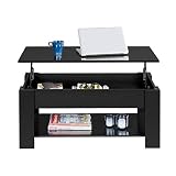 couchtisch schwarz höhenverstellbar ausziehbar Solide Tischkonstruktion: Dieser Lift-Top-Couchtisch ist aus CARB P2-konformem MDF-Platten mit einer wasserfesten Beschichtung und einem hochbelastbaren Metallmechanismus gefertigt. Dank der robusten Konstruktion und der ausgewählten Materialien wird dieser Couchtisch nach erfolgreicher korrekter Montage Sie nicht im Stich lassen.