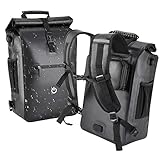 Gran capacidad: la bolsa para bicicletas mide 60 x 30 x 17 cm cuando está desplegada y tiene una capacidad de 25 litros. Contiene un compartimento principal, un bolsillo lateral, un bolsillo superior con cremallera, un bolsillo externo con cremallera y un bolsillo interno de malla donde puedes guardar tus objetos de valor personales como el portátil, el ipad, los documentos, la cartera, etc.