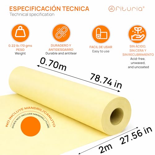 Papier Kraft Jaune pastel facile à couper pour loisirs créatifs et DIY - 2