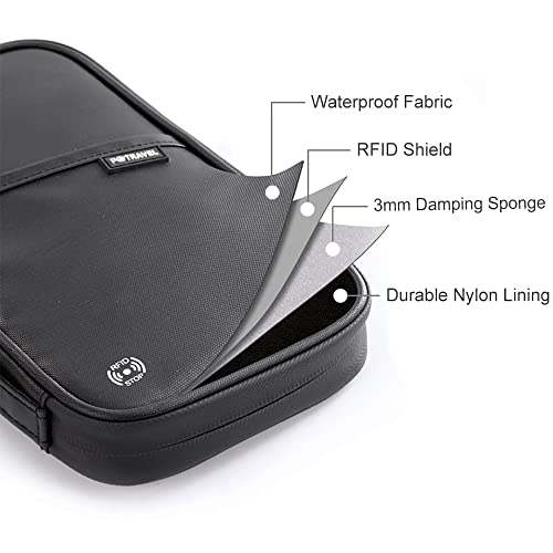 Rfid Travel Passport Wallet,Family Passport Holder Waterproof Travel Document Organizer For Women,Trip Document Organizer Travel Series (Green) #TOP3