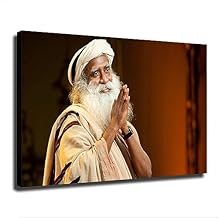 Sadhguru Guru Poster Yoga Master Writer Posters Canvas Print Wall Art Modern Picture Home Bedroom Living Room Foyer Aesthetic Decor Gifts 0812inch-No Framed