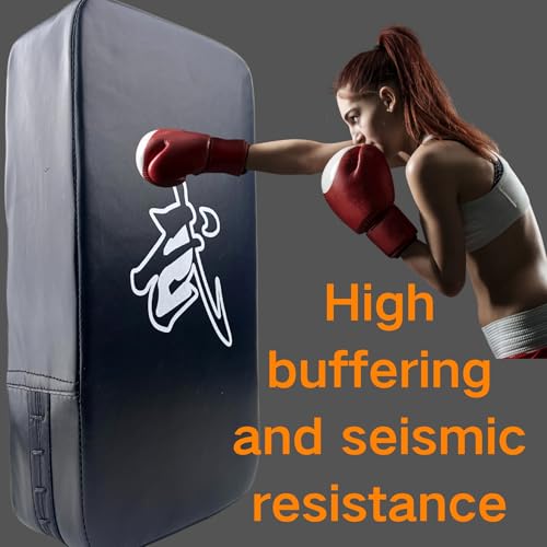 Image of TLBTEK Taekwondo Kick Shield - Muay Thai MMA Karate Kickboxing Training Pads - Curved Leather Strike Shield
