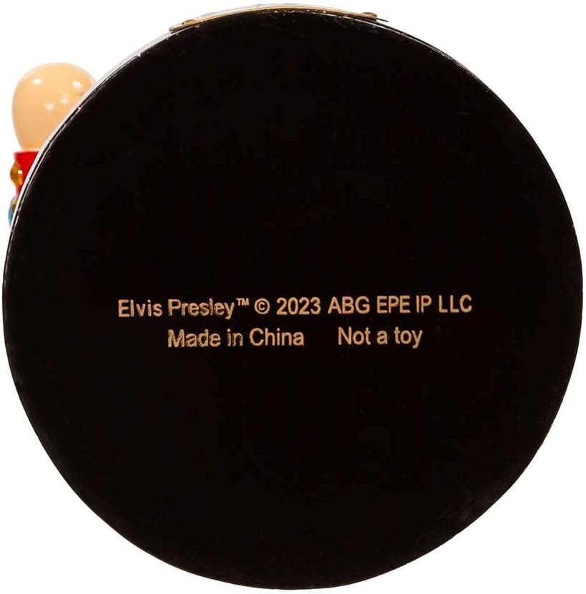 Elvis Presley Kurt Adler 10-Inch with Teddy Bear Nutcracker, Red