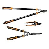 Fiskars 395439-1001 3 Piece Tree and Shrub Lopper-Shears-Pruner Set