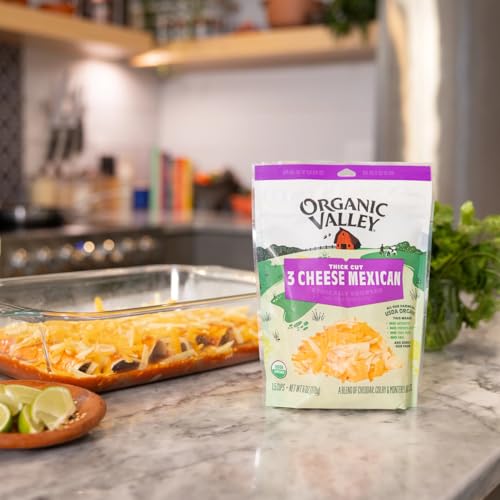 Image of Organic Valley 3 Cheese Organic Thick Shredded Mexican Cheese Blend, 6 oz
