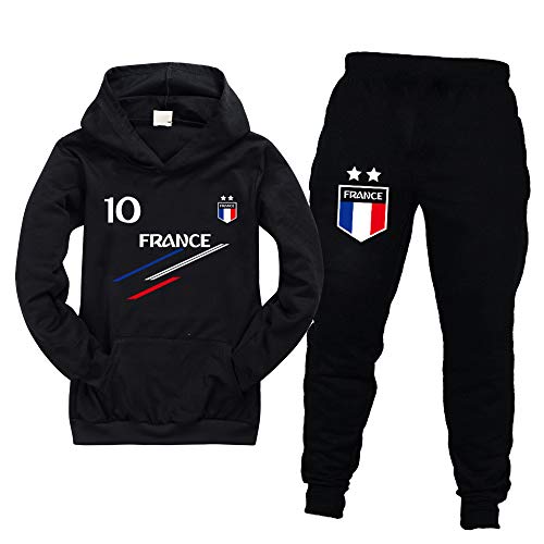 Sweats à capuche de football France 2 étoiles, le cadeau d'anniversaire parfait pour garçon
