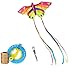 kerryshop Aquilone 3m Long Tail Kite Butterfly Kite Set Bambini Adulti Aquili Uniti all'aperto Facile da Volare .Aquiloni Facili da Volare (Size : with 400m Reel)