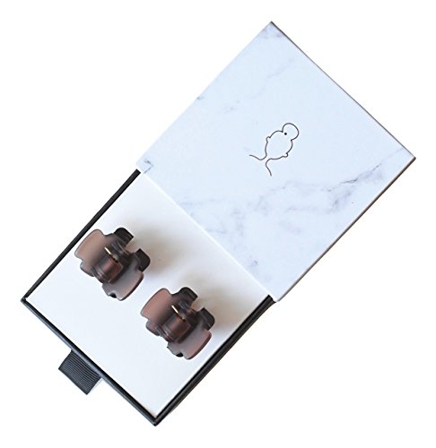 Extra Strong Grip!! Claw Hair Clips, Everclips, MADE IN FRANCE (Set of 2, Brown)