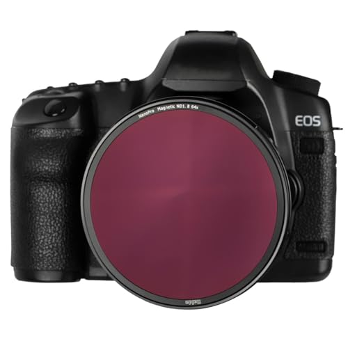 Filtro ND64 Magnético Haida de 55mm y 6 pasos en vidrio óptico con adaptador para control de luz 5