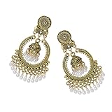 Elegantes pendientes largos hechos a mano con perlas y borlas, colgantes perfectos para mujeres, accesorios de fiesta, estilo vintage, One Size, como se describe, como se describe