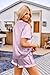 Ekouaer Silk Pajamas Womens Short Sleeve Sleepwear 2 Piece Satin Pjs Shorts Set Button Down Loungewear Striped Purple M