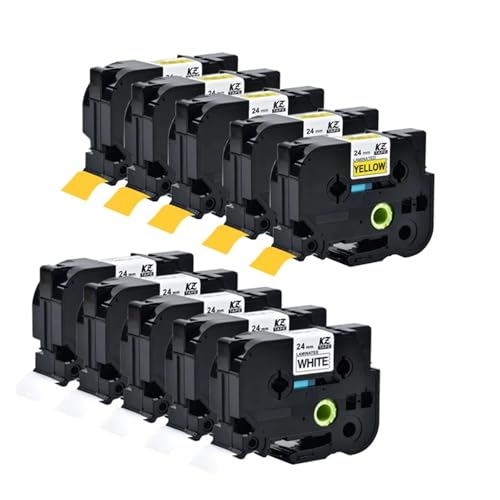 10 �� 251 24 �~�����[�g�����x���e�[�v���~�l�[�g�A�u���U�[ TZe-251 TZ-251 �ƌ݊����̂��锒�n�ɍ��̃e�[�v P-touch D600 P710BT P700(Mixed colorA)