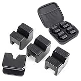 muge racing Jack Stands Pad Universal Rubber Slotted Frame Rail Pinch Welds Protector 4 Pack with St